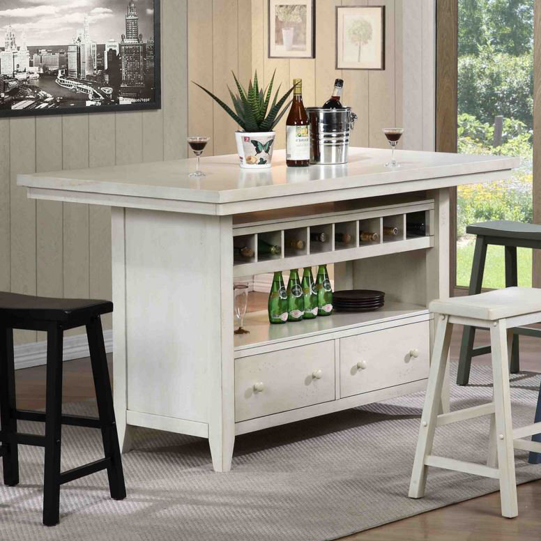 August Grove Carrolltown Wood Kitchen Island & Reviews | Wayfair